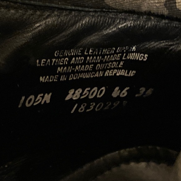 Timberland Men’s Black Scale Camoauge Combat Boots Men's Size 10.5 - Picture 10 of 12